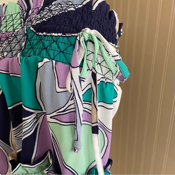 Laundry By Shelli Segal Los Angeles Gorgeous Colourful Dress Size 8 - Picture 5 of 9